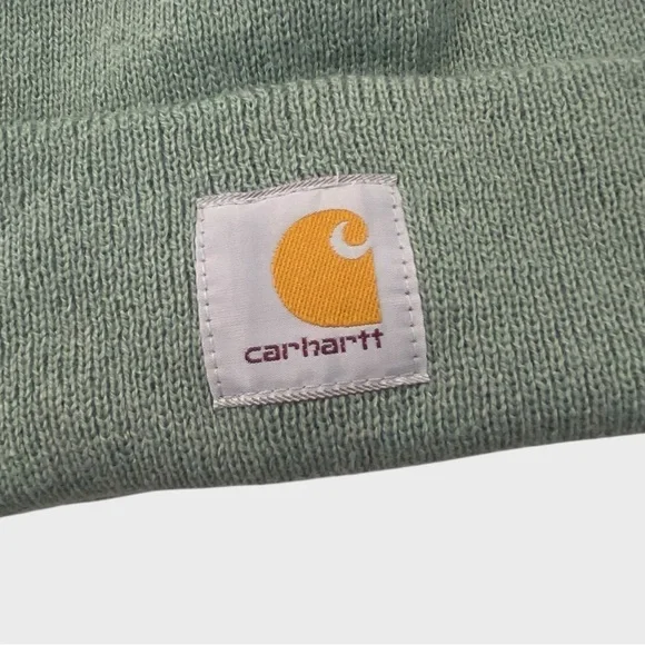 Carhartt Sage Green Knit Acrylic Beanie - Picture 2 of 5